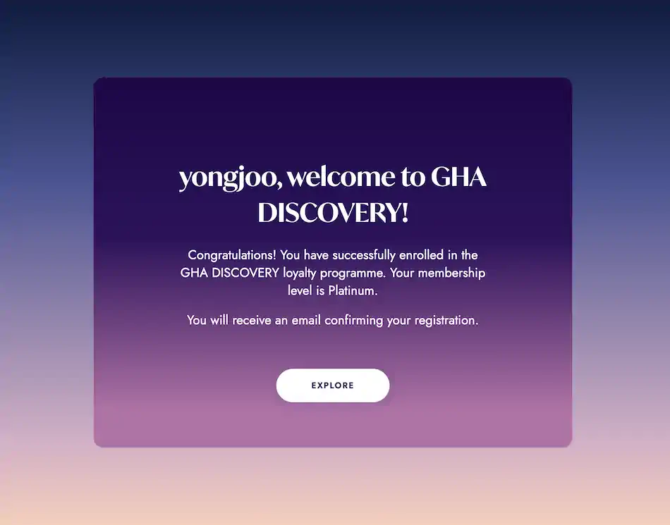 VISA / Mastercard, GHA Discovery 무숙박 티타늄(!!), 플랫 티어 제공 등